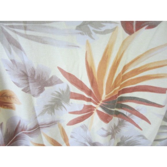 Caribbean Joe Men Hawaiian Polo shirt floral pit to pit 29 XL vintage tropical - Picture 6 of 8